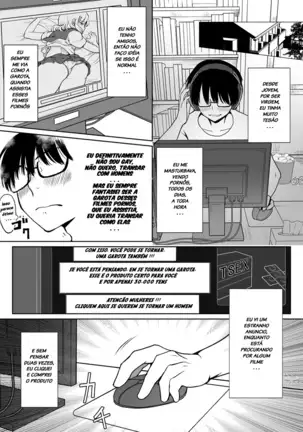 InCha ga Onna ni Natte Chikan Saretemita [Portuguese-BR