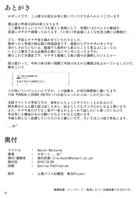 (C87) [Jokou Kukan (Kazet)] Secret Nocturne (Touhou Project)