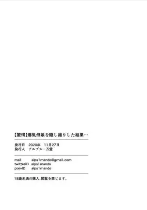 Bakunyuu Oyako o Kakushidori shita Kekka…