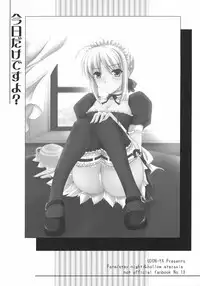 (C71) [UDON-YA (Kizuki Aruchu, ZAN)] Kyou Dake Desuyo? (Fate/stay night)