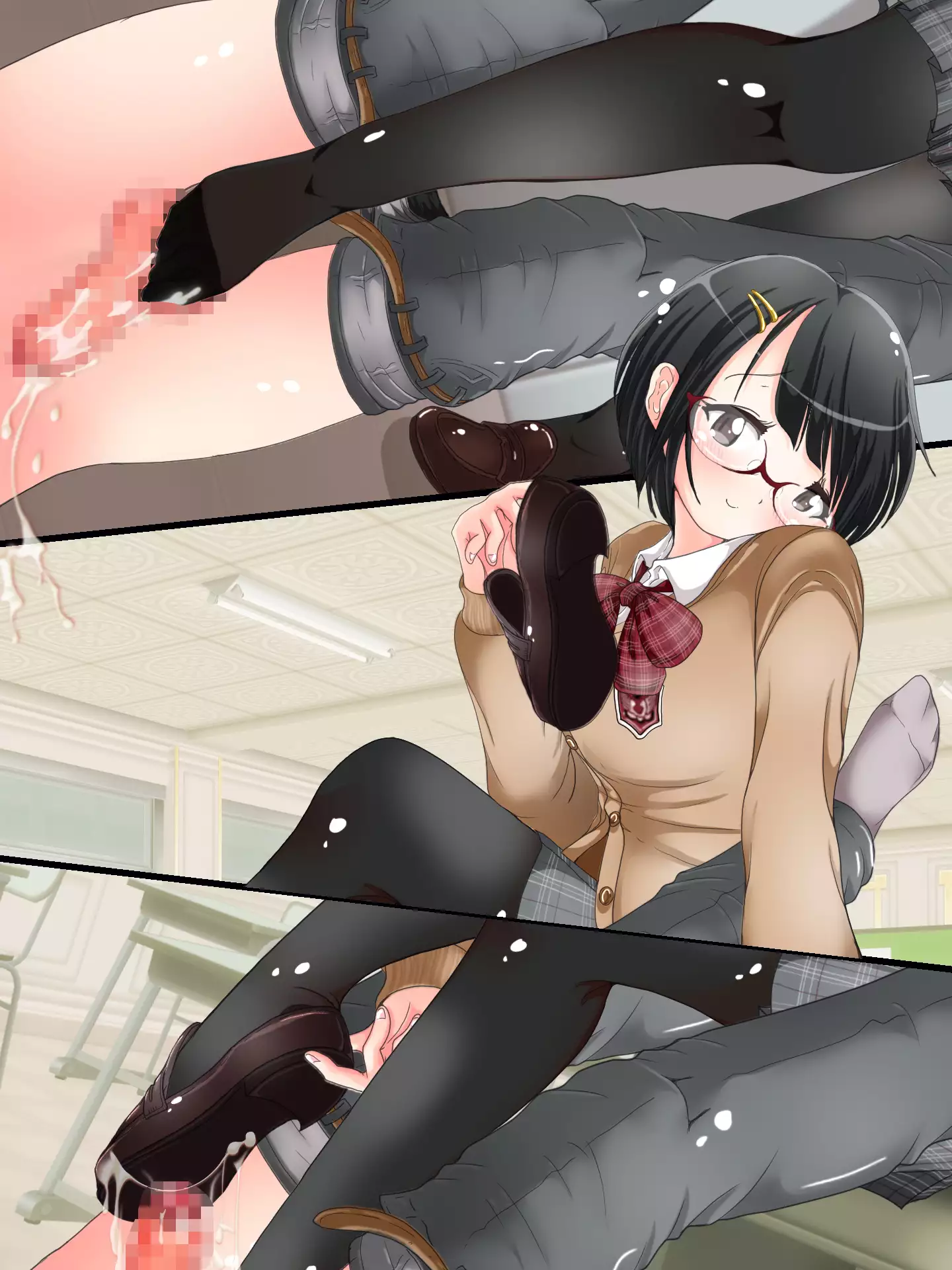 Ashi de Nando mo Choukyou Sarechau!! Aki no Seifuku Kaikan Ashikoki