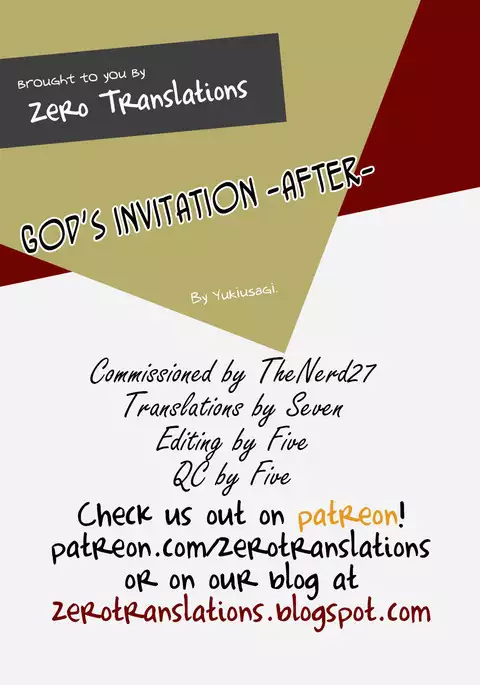 Kami-sama no Osasoi -after- | God's Invitation