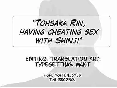 Tohsaka Rin, Shinji to Uwaki Sex Suru