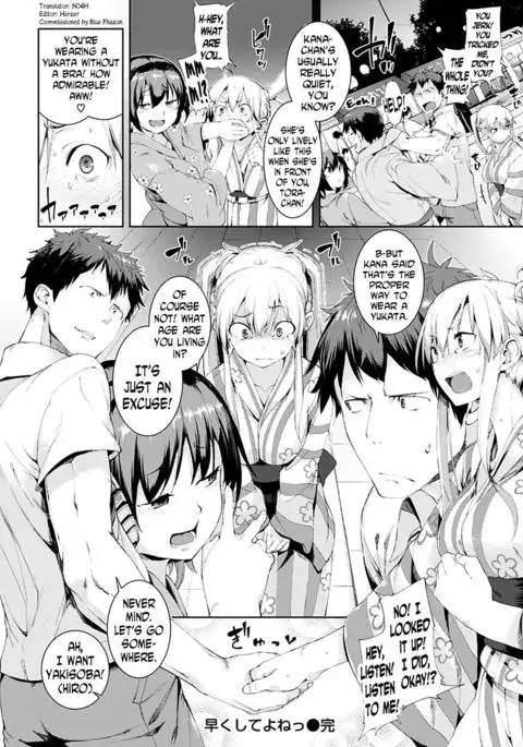 Hayaku Shite yo ne | Hurry Up And Do It!