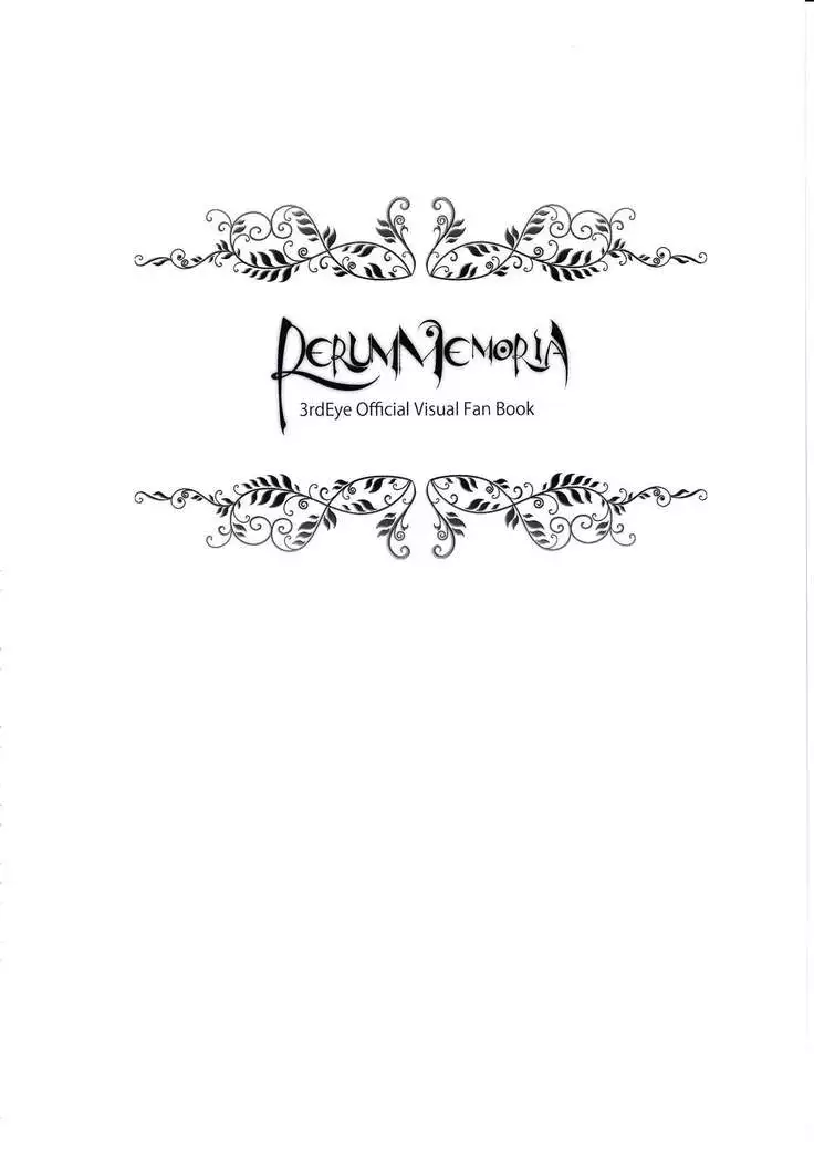 3rdEye Official Visual Fan Book RERUM MEMORIA