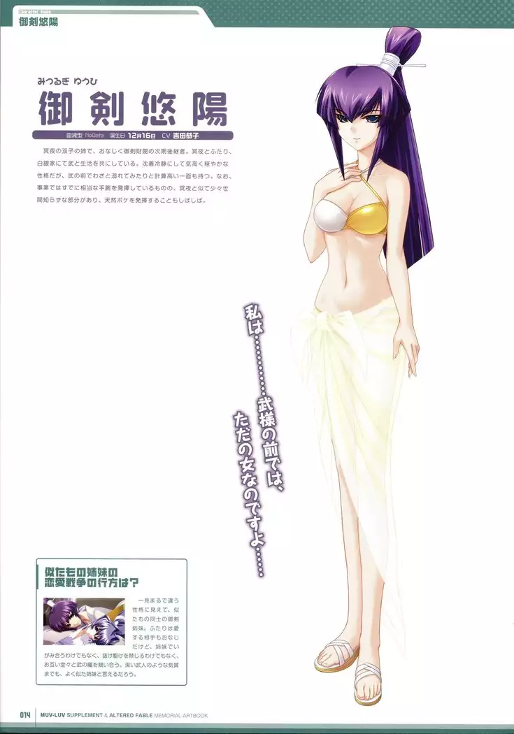Muv-Luv Supplement & Altered Fable Memorial Art Book