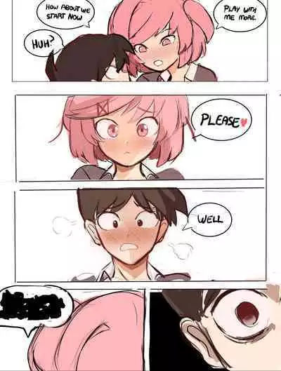 【rak_fork/ddlc/夏树/R18 comic】Play with me