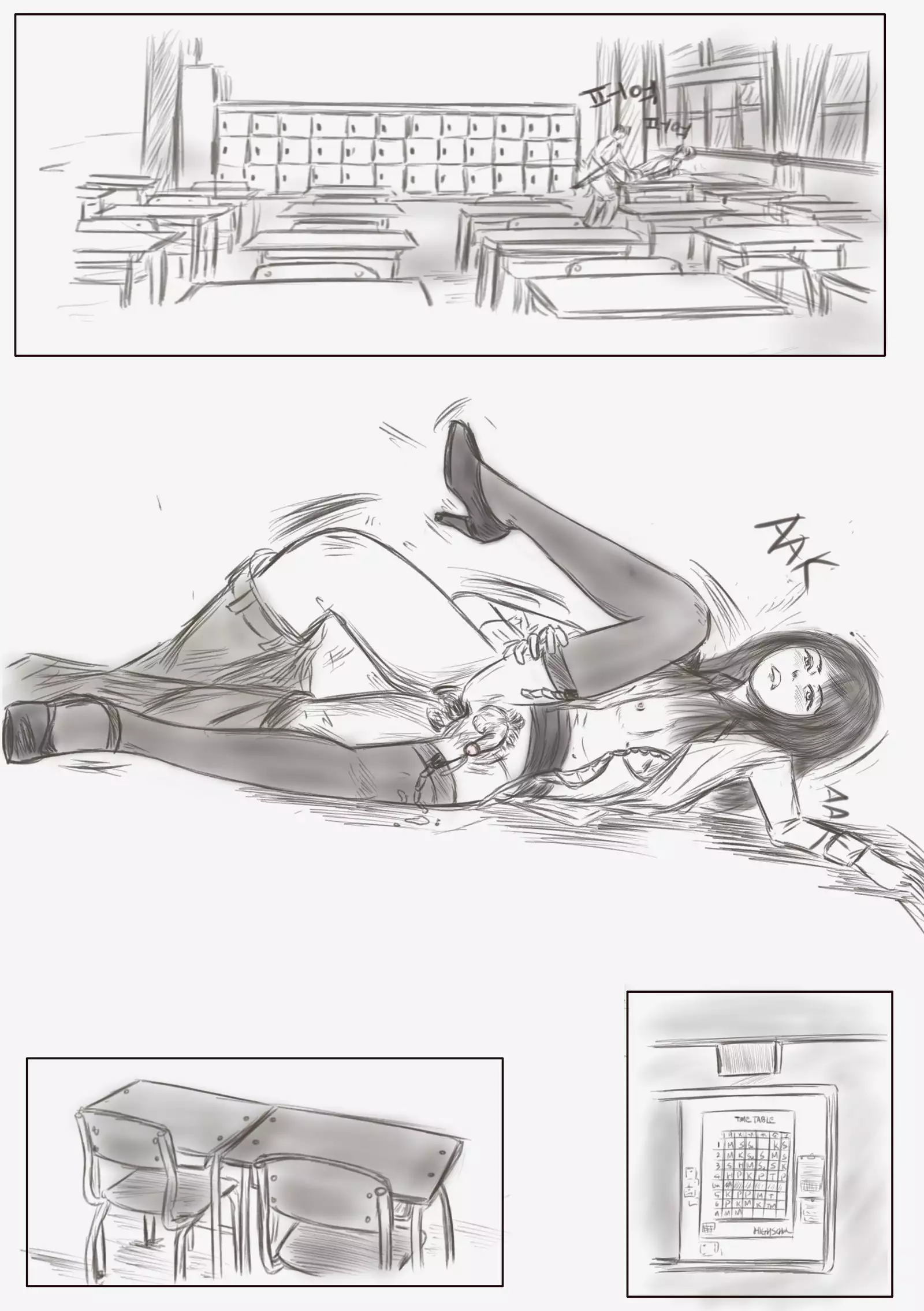 Crossdress teacher in toilet : toilet rape