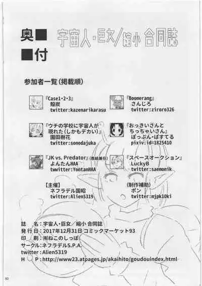 (C93) [Nefradel S.P.A. (Various)] Uchuujin Kyojo / Shukushou Goudoushi